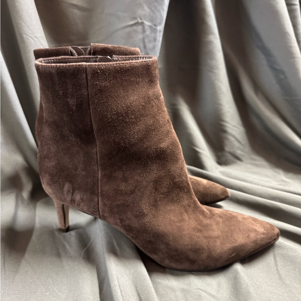 Nine West Brown Suede Ankle Boots
